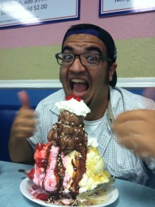 College days.  So much overeating.  Not enough sleep.