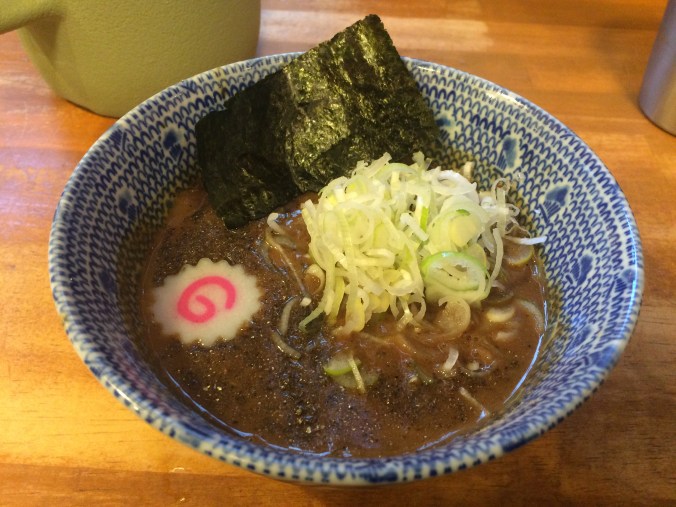 Thick and dark. Like dipping your noodles in delicious, delicious syrup.